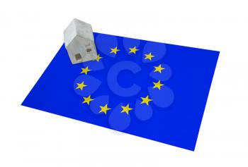 Small house on a flag - Living or migrating to the European Union