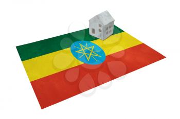 Small house on a flag - Living or migrating to Ethiopia