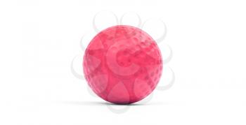 Close-up of a golf ball, Isolated on white