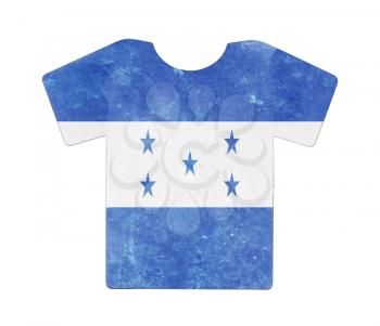 Simple t-shirt, flithy and vintage look, isolated on white - Honduras