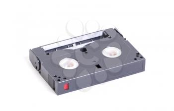 Retro video beta tape, isolated on white