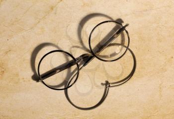 Vintage glasses isolated - Glasses from the early 20th century