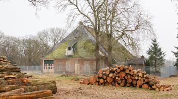 Broken abandoned farm in the Netherlands, Friesland