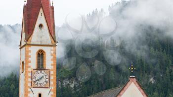 The old church of Nauders, a village in Tirol, Austria