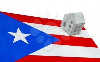 Small house on a flag - Living or migrating to Puerto Rico