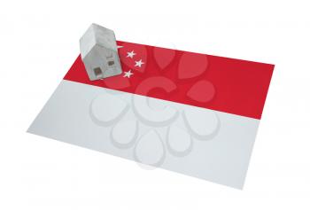 Small house on a flag - Living or migrating to Singapore