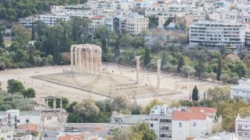 Temple of Zeus, Athens - View from the Acropolis