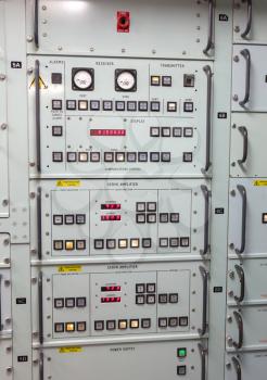Button panel in an old dutch navy vessel