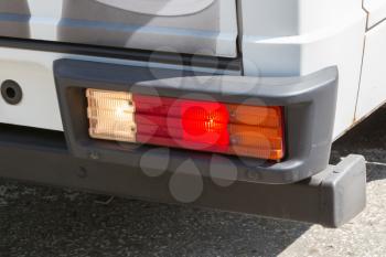 Tail light of a large van - Backing up