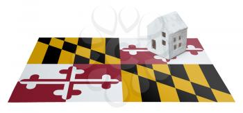 Small house on a flag - Living or migrating to Maryland