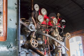 Vintage locomotive - Controling an old train - The Netherlands