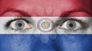 Women eye, close-up, blue, minimum make-up - Paraguay