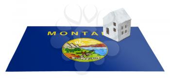 Small house on a flag - Living or migrating to Montana