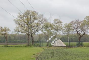 Ground anchor with cables - TV tower in the Netherlands
