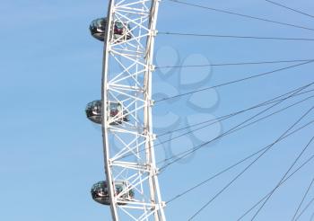 London, United Kingdom - Februari 21th 2019. The London Eye on a sunny day