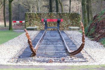 Westerbork, Netherlands. Januari 2018. Former nazi deportation camp Westerbork, now a memorial site and museum.