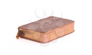 Very old bible isolated on a white background