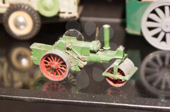 Vintage toy car, isolated, selective focus - Toys from the past