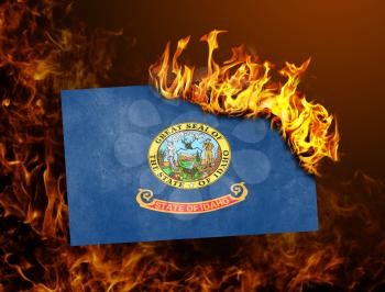 Flag burning - concept of war or crisis - Idaho