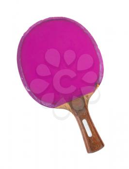 Pingpong racket isolated on a white background