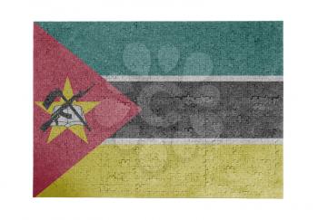 Large jigsaw puzzle of 1000 pieces - flag - Mozambique