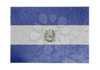 Large jigsaw puzzle of 1000 pieces - flag - El Salvador
