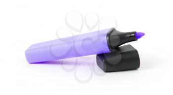 Purple highlighter isolated over a white background