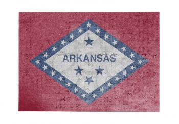 Large jigsaw puzzle of 1000 pieces - flag - Arkansas