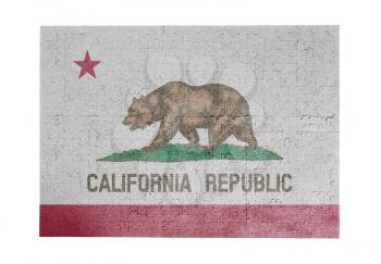 Large jigsaw puzzle of 1000 pieces - flag - California