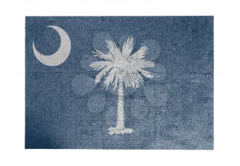 Large jigsaw puzzle of 1000 pieces - flag - South Carolina