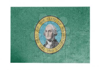 Large jigsaw puzzle of 1000 pieces - flag - Washington