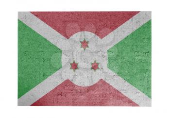 Large jigsaw puzzle of 1000 pieces - flag - Burundi