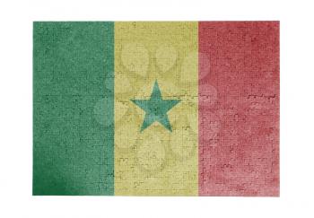 Large jigsaw puzzle of 1000 pieces - flag - Senegal