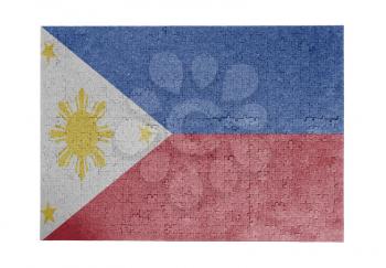 Large jigsaw puzzle of 1000 pieces - flag - Philippines