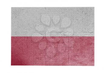 Large jigsaw puzzle of 1000 pieces - flag - Poland