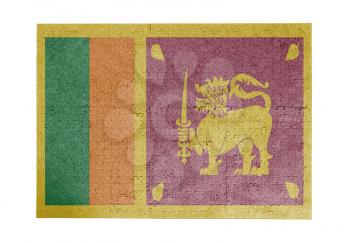 Large jigsaw puzzle of 1000 pieces - flag - Sri Lanka