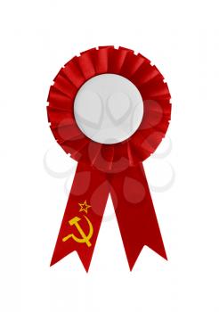 Award ribbon isolated on a white background, USSR