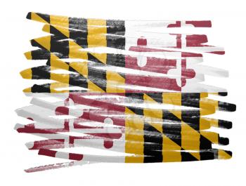 Flag illustration made with pen - Maryland