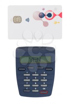 Banking at home, card reader for reading a bank card - Yen