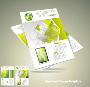Royalty Free Clipart Image of a Brochure Template