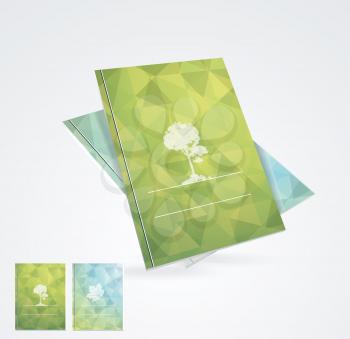 Brochure cover design vector template 