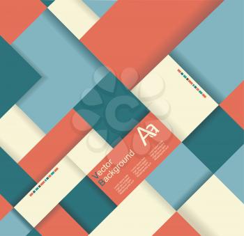 Abstract distortion from rhomb shape background - seamless. Can be used for graphic or website layout vector.