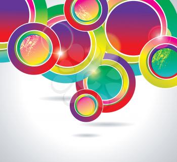 abstract background with color circles 