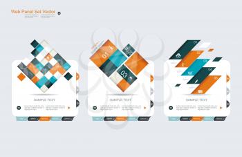 Abstract vector banners set 