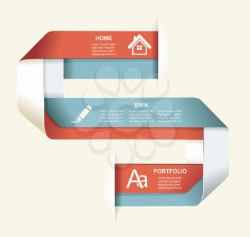 Modern Design template. Graphic or website layout vector .