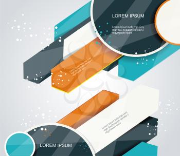 Vector abstract arrows background illustration