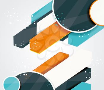 Vector abstract arrows background illustration