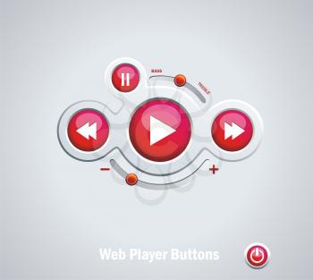 Light  Web Elements: Buttons, Switchers, Player, Audio