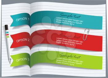 Ribbons and banners design
