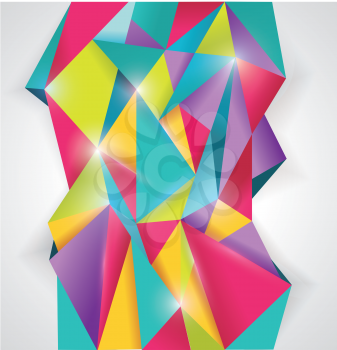 Abstract geometrical background, polygonal design 